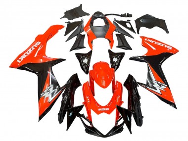 Affordable 2011-2024 Suzuki GSXR 600 / GSXR 750 Motorcycle Fairings Kits - Red Glossy Black Australia