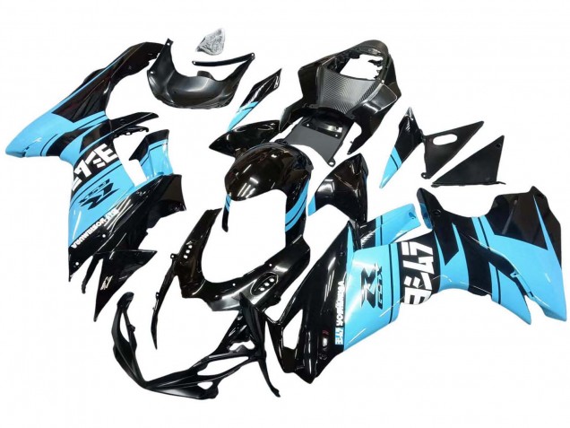 2011-2024 Suzuki GSXR 600 / GSXR 750 Motorcycle Fairings - Glossy Black Light Blue Australia