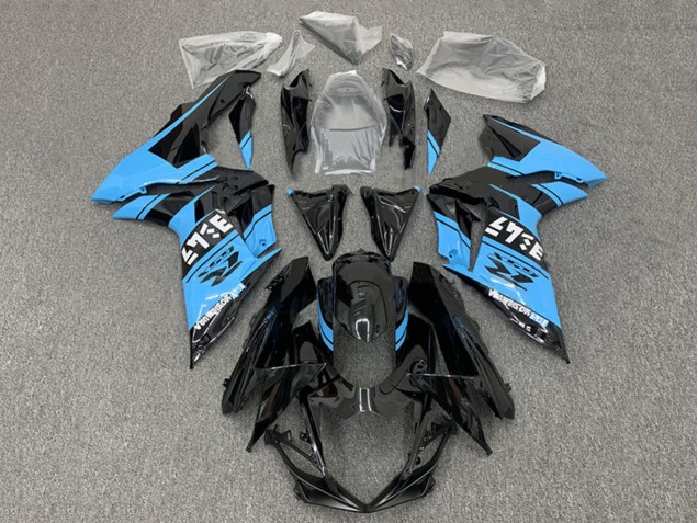 2011-2024 Suzuki GSXR 600 / GSXR 750 Motorcycle Fairings - Glossy Black Light Blue Australia