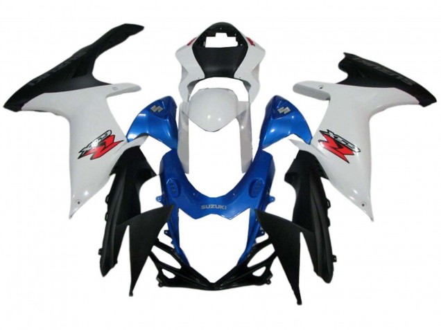 2011-2024 Suzuki GSXR 600 / GSXR 750 Motorcycle Fairings - White Blue Black Australia