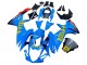 2011-2024 Suzuki GSXR 600 / GSXR 750 Motorcycle Fairings - Blue Gold Red Black Rizla Australia