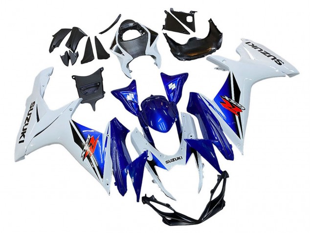 2011-2024 Suzuki GSXR 600 / GSXR 750 Motorcycle Fairing - White Blue Red Australia
