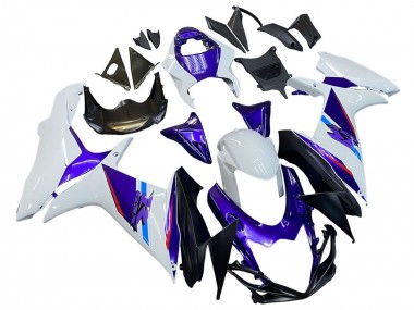 Affordable 2011-2024 Suzuki GSXR 600 / GSXR 750 Motorcycle Fairings - Blue Purple White Australia