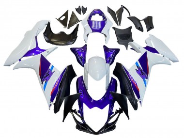 Affordable 2011-2024 Suzuki GSXR 600 / GSXR 750 Motorcycle Fairings - Blue Purple White Australia