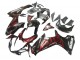 2011-2024 Suzuki GSXR 600 / GSXR 750 Motorcycle Fairings - Glossy Black Red Flame Australia