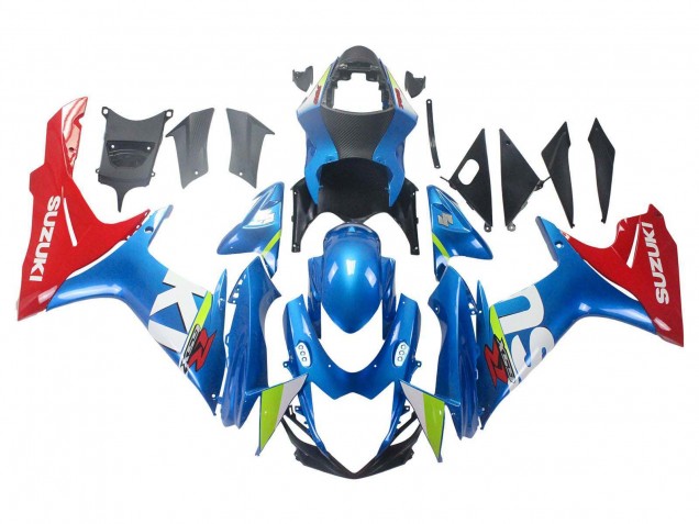 2011-2024 Suzuki GSXR 600 / GSXR 750 Motorcycle Fairings - Blue Red Australia