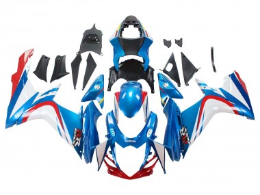 Affordable 2011-2024 Suzuki GSXR 600 / GSXR 750 Motorcycle Fairings - Blue White Red Australia
