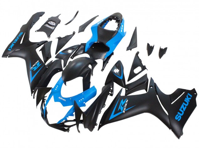 2011-2024 Suzuki GSXR 600 / GSXR 750 Motorcycle Fairing - Blue Matte Black Australia