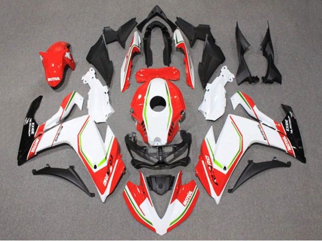2015-2018 Yamaha YZF R3/R25 Motorcycle Fairings - White Red Green Black Motul Australia