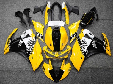 Affordable 2015-2018 Yamaha YZF R3/R25 Motorcycle Fairings - Yellow White Black Australia