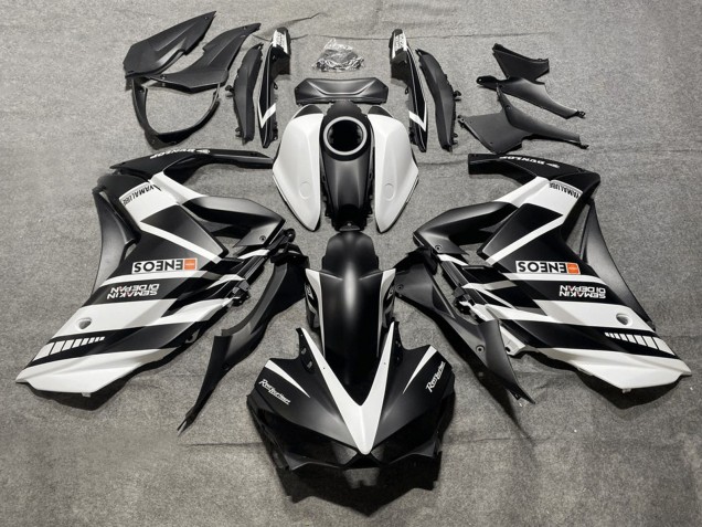 2015-2018 Yamaha YZF R3/R25 Motorcycle Fairings - White Black Yamalube ENEOS Australia