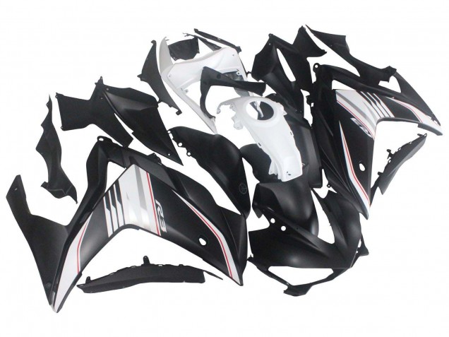 2015-2018 Yamaha YZF R3/R25 Motorcycle Fairing - White Red Matte Black Australia