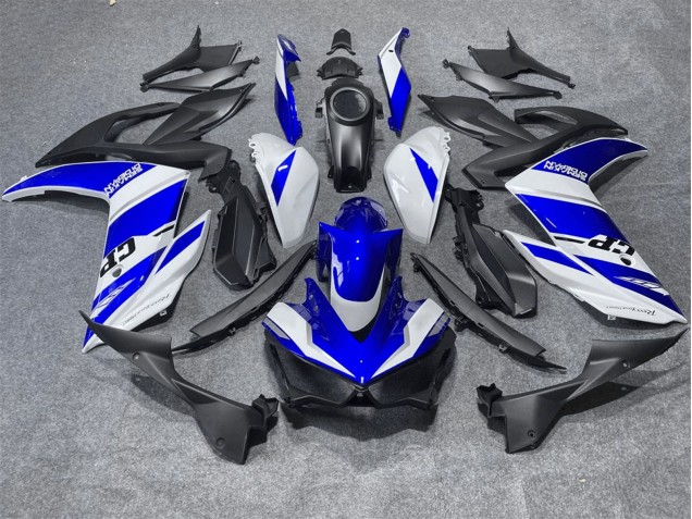 2015-2018 Yamaha YZF R3/R25 Motorcycle Fairings - White Blue Australia