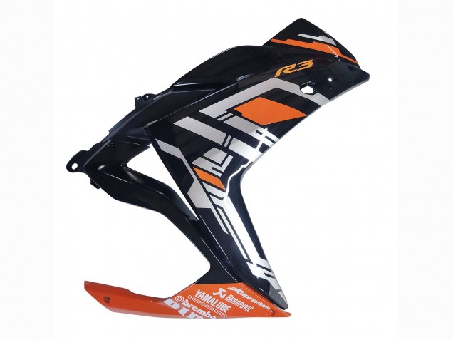 2015-2018 Yamaha YZF R3/R25 Motorcycle Fairings - Blue Orange Silver Yamalube Australia