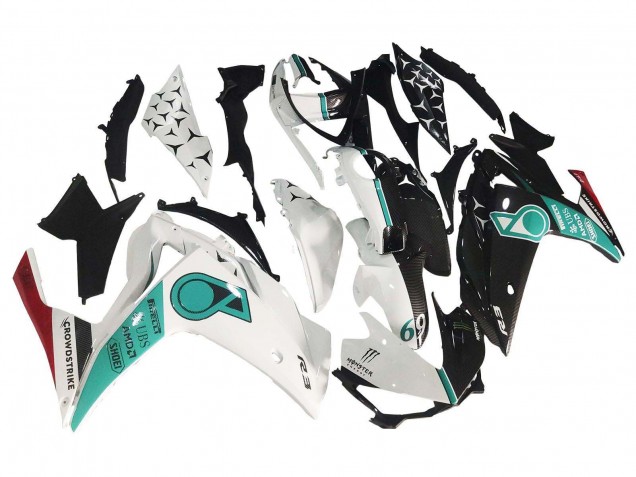 2015-2018 Yamaha YZF R3/R25 Motorcycle Fairings - White Green Glossy Black Australia