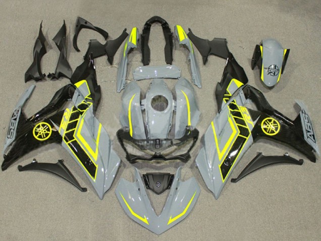 2015-2018 Yamaha YZF R3/R25 Motorcycle Fairings - Nardo Grey Yellow Black Australia