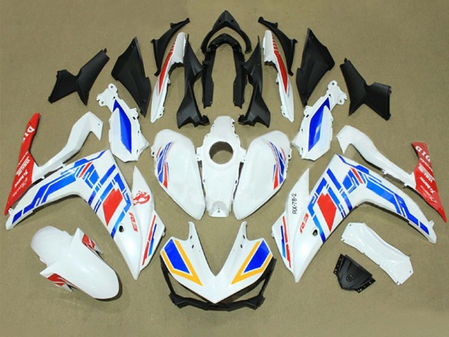 2015-2018 Yamaha YZF R3/R25 Motorcycle Fairings - White Blue Red Yamalube Australia