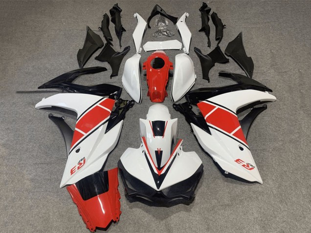 2015-2018 Yamaha YZF R3/R25 Motorcycle Fairing - White Red Black Australia