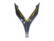 2019-2021 Yamaha YZF R3/R25 Motorcycle Fairings - Gold Black Carbon Fiber Australia