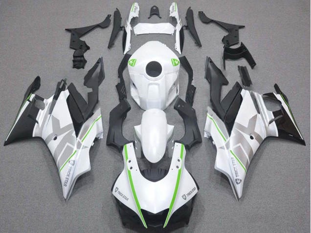 2019-2021 Yamaha YZF R3/R25 Motorcycle Fairings - White Green Silver Black Australia
