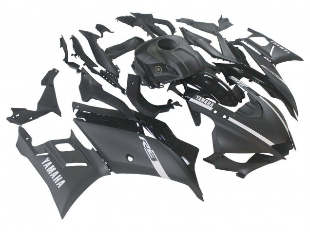 2019-2021 Yamaha YZF R3/R25 Motorcycle Fairings - Matte Black Silver Australia