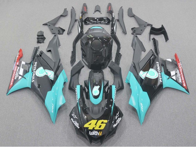 2019-2021 Yamaha YZF R3/R25 Motorcycle Fairings - Light Blue Red Black Petronas 46 Australia