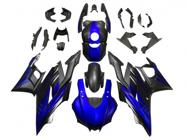 2019-2021 Yamaha YZF R3/R25 Motorcycle Fairing - Blue Matte Black Australia
