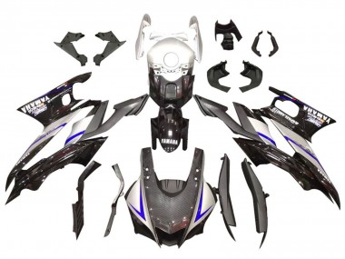 Affordable 2019-2021 Yamaha YZF R3/R25 Motorcycle Fairings - Silver Glossy Black Carbon Fiber Style Australia