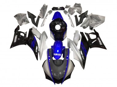 Affordable 2019-2021 Yamaha YZF R3/R25 Motorcycle Fairings - Silver Blue Black Carbon Fiber Style Australia