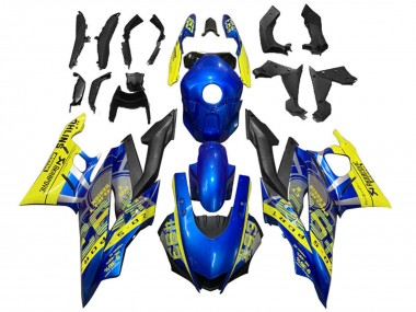 Affordable 2019-2021 Yamaha YZF R3/R25 Motorcycle Fairings - Yellow Blue Black Motul Australia