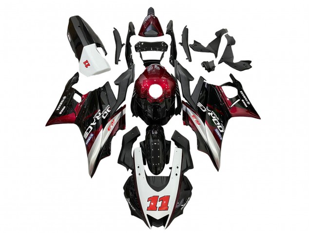 2019-2021 Yamaha YZF R3/R25 Motorcycle Fairings - White Red Black 11 Australia