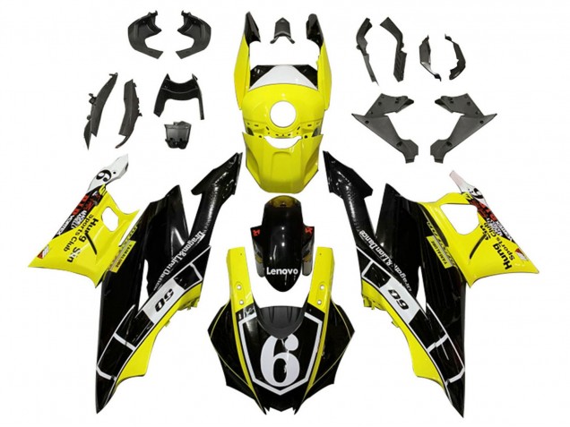 2019-2021 Yamaha YZF R3/R25 Motorcycle Fairings - Yellow White Glossy Black Lenovo 6 Australia