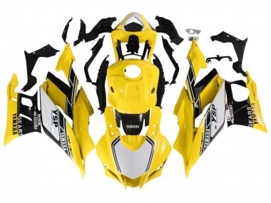 Affordable 2019-2021 Yamaha YZF R3/R25 Motorcycle Fairings - Yellow White Black Stripe Australia