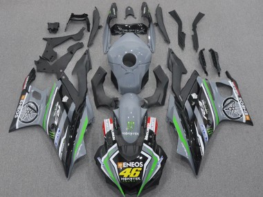 Affordable 2022-2024 Yamaha YZF R3/R25 Motorcycle Fairings - Nardo Grey Green Black Monster ENEOS 46 Australia