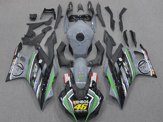 2022-2024 Yamaha YZF R3/R25 Motorcycle Fairings - Nardo Grey Green Black Monster ENEOS 46 Australia