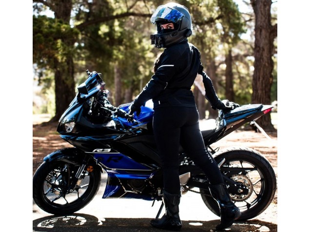 2022-2024 Yamaha YZF R3/R25 Motorcycle Fairings - Blue Glossy Black Australia