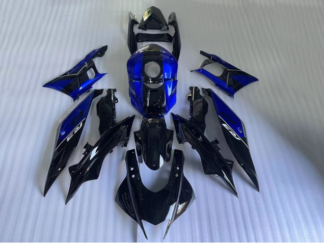 2022-2024 Yamaha YZF R3/R25 Motorcycle Fairings - Blue Glossy Black Australia