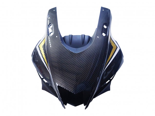 2022-2024 Yamaha YZF R3/R25 Motorcycle Fairings - Black Carbon Fiber Style Gold Red ABBOT Australia