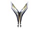 2022-2024 Yamaha YZF R3/R25 Motorcycle Fairings - Black Carbon Fiber Style Gold Red ABBOT Australia