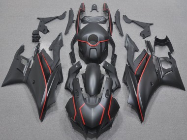 Affordable 2022-2024 Yamaha YZF R3/R25 Motorcycle Fairings - Matte Black Red Australia