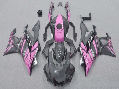 Affordable 2022-2024 Yamaha YZF R3/R25 Motorcycle Fairings - Pink Black Monster Australia