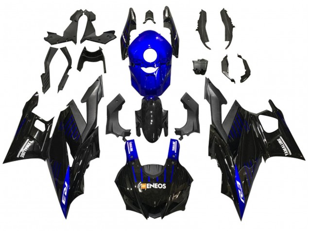 2022-2024 Yamaha YZF R3/R25 Motorcycle Fairings - Blue Black ENEOS Yamalube Australia