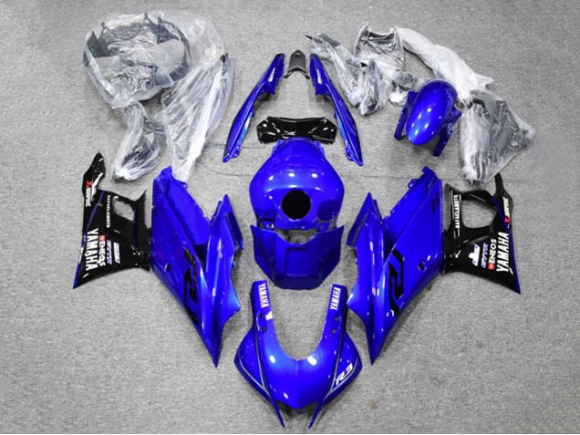 2022-2024 Yamaha YZF R3/R25 Motorcycle Fairings - Blue Black ENEOS Australia