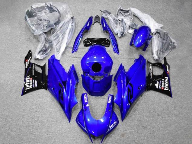 2022-2024 Yamaha YZF R3/R25 Motorcycle Fairings - Blue Black ENEOS Australia