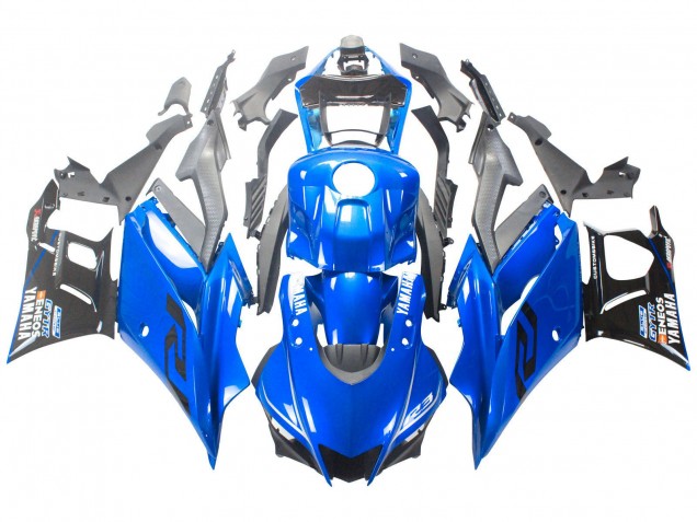 2022-2024 Yamaha YZF R3/R25 Motorcycle Fairings - Blue Black ENEOS Australia