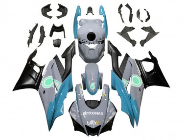 Affordable 2022-2024 Yamaha YZF R3/R25 Motorcycle Fairings - Nardo Grey Blue Green Black Petronas Australia