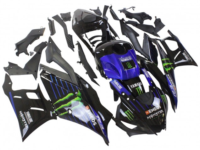2022-2024 Yamaha YZF R3/R25 Motorcycle Fairings - Blue Green Black Monster Yamalube ENEOS Australia