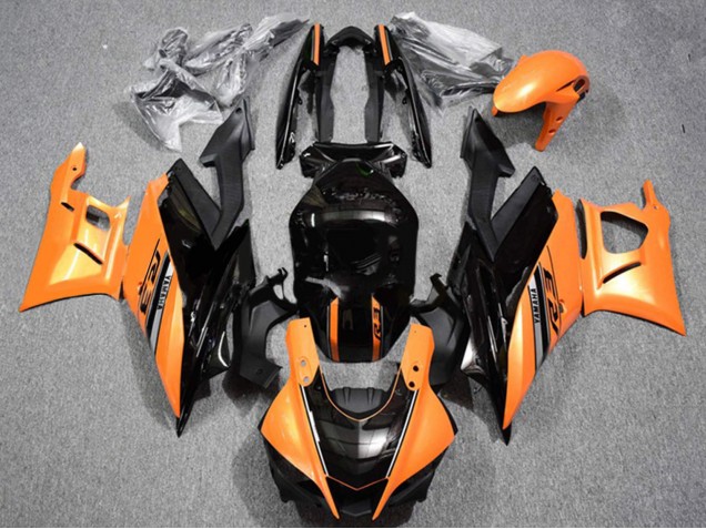 2022-2024 Yamaha YZF R3/R25 Motorcycle Fairings - Orange Glossy Black Australia