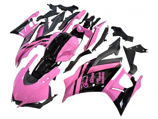 2022-2024 Yamaha YZF R3/R25 Motorcycle Fairings - Pink Glossy Black Monster Australia