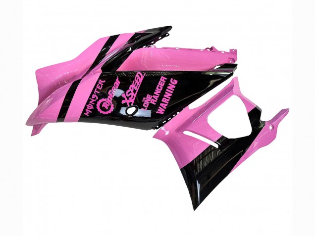 2022-2024 Yamaha YZF R3/R25 Motorcycle Fairings - Pink Glossy Black Monster Australia